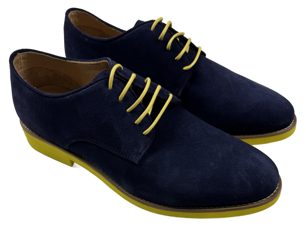BOLD By Soxy‎ Men Blue Suede Wingtip Dress Shoes Men\'s 12 / EU 45 Mens Blue Suede Wingtip Dress Shoes - Size 12 – Soxy.com main image 3