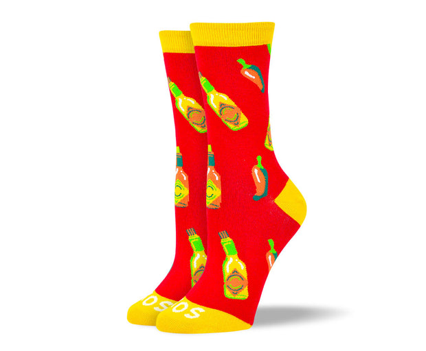Women's Cool Red Hot Sauce Socks