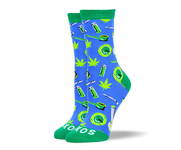 Women's Crazy Weed Sock Bundle - 6 Pair