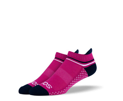 Women's Burgundy Athletic Ankle Socks