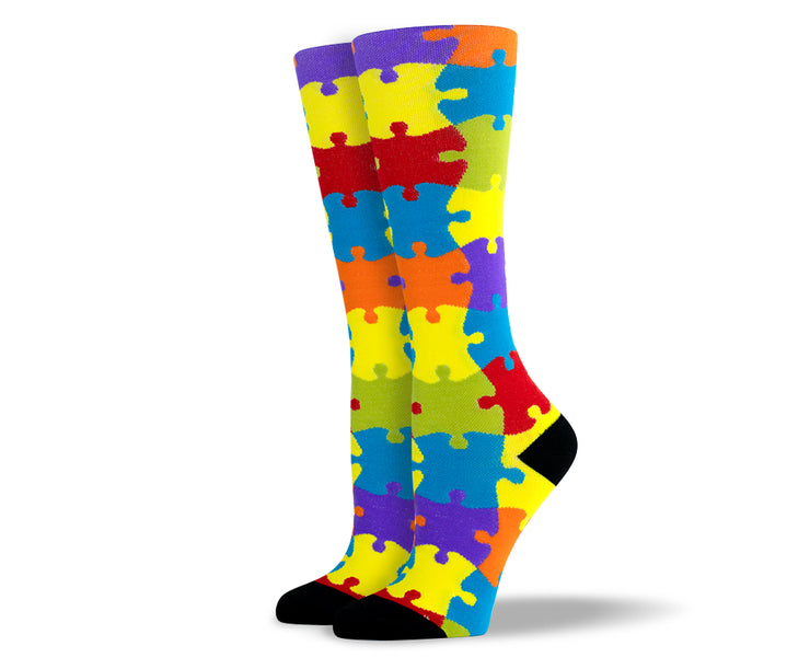 Women's Puzzle Compression Socks
