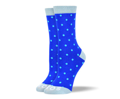 Women's Blue Polka Dots Socks