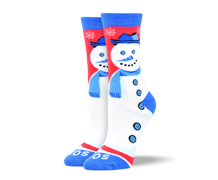 Women's Christmas Socks Snowman