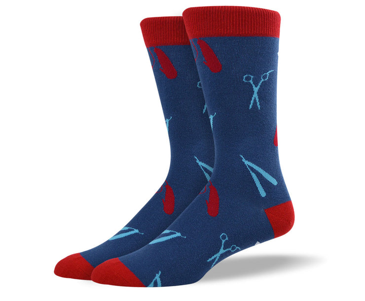 Mens Barber Scissors Socks