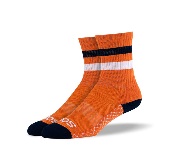 Women's Orange Athletic Crew Socks