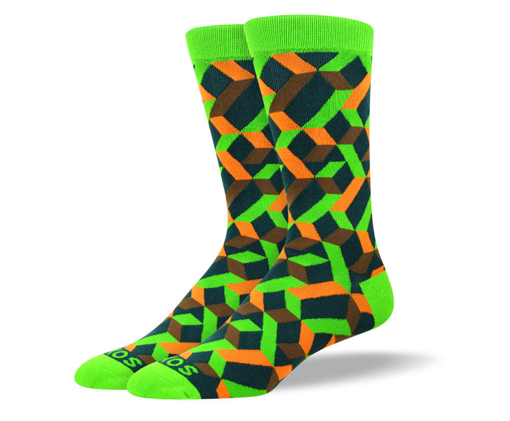Men's Funny Green 3D Socks