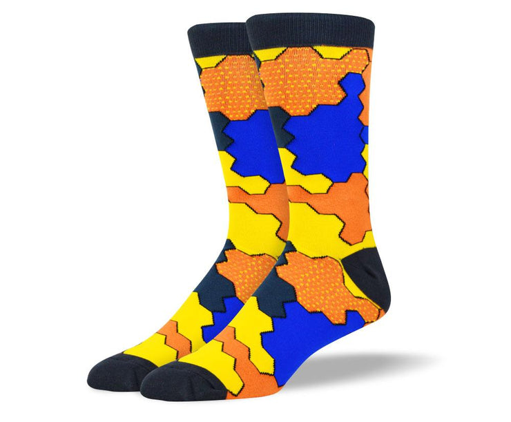Men's Fun Orange Sock Bundle