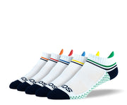 Women's White Athletic Ankle Socks Bundle