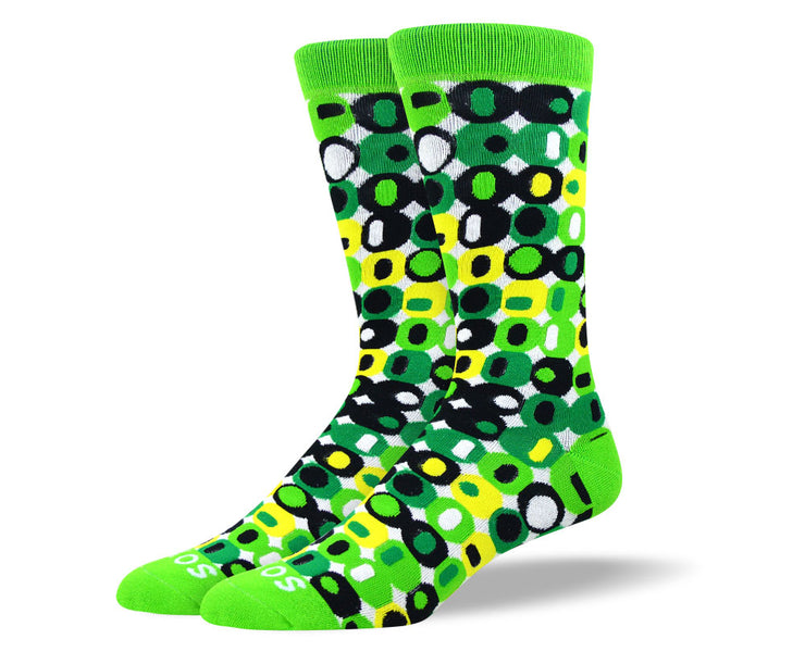 Men's Cool Green Crazy Socks