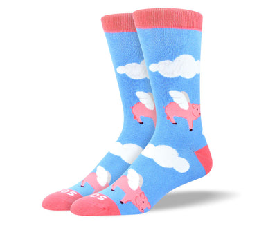 Men's Crazy Flying Pig Socks