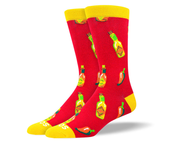 Men's Cool Red Hot Sauce Socks