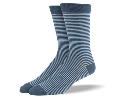Men's Grey Thin Stripes Socks