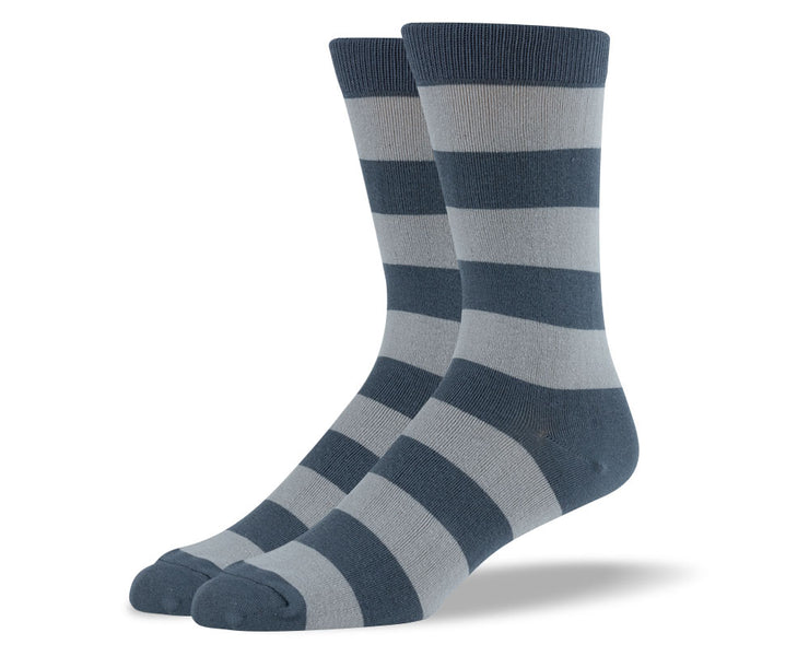 Men's Grey Thick Stripes Socks