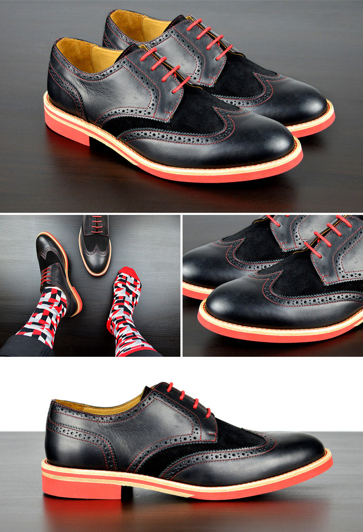 mens black dress shoes with red soles