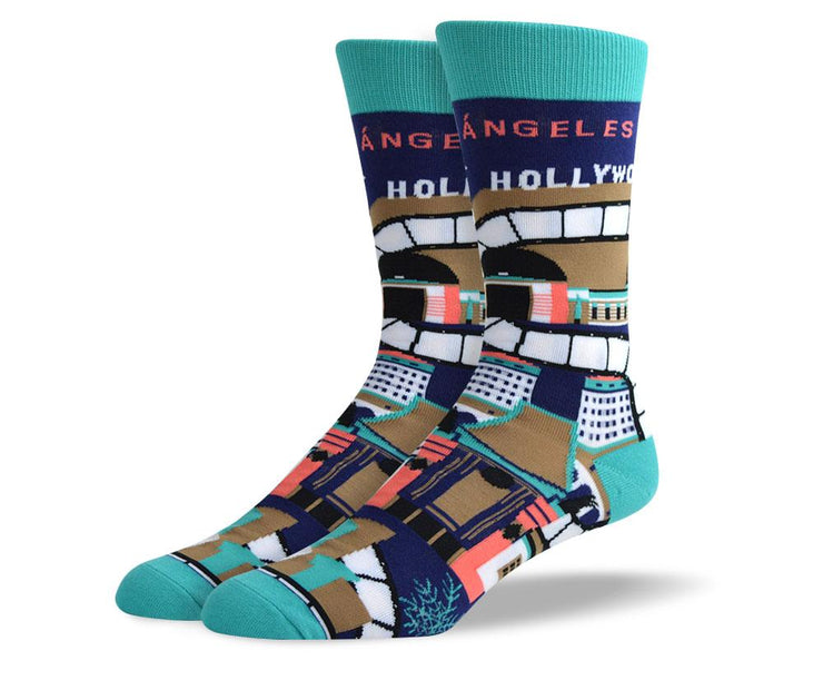 Men's Creative Los Angeles Dress Socks