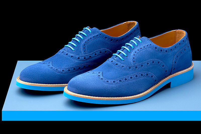 Mens Blue Suede Wingtip Dress Shoes Mens Blue Suede Wingtip Dress Shoes