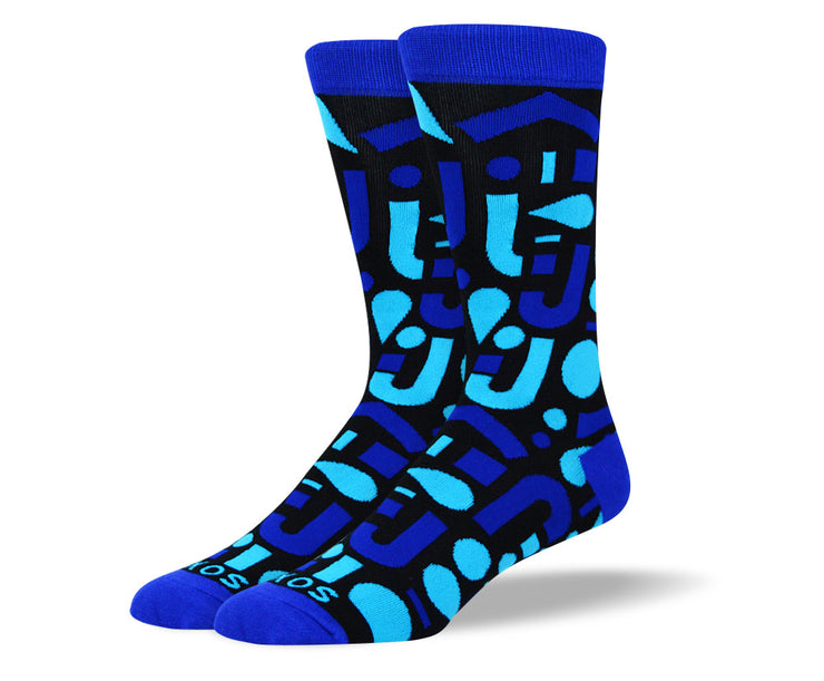 Men's Blue Funky Socks