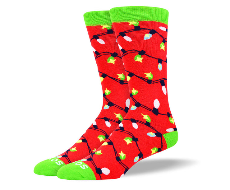 Men's Christmas Lights Sock