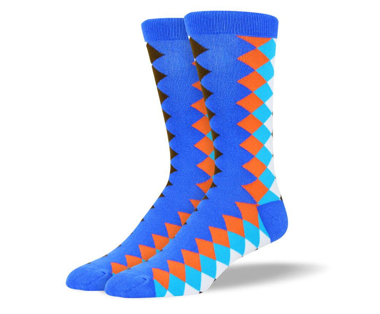 Men's Dress Colored Diamond socks