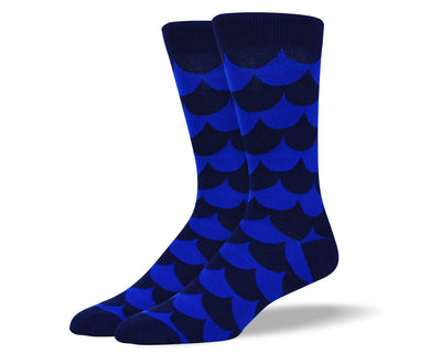 Men's Dark Blue Web Socks