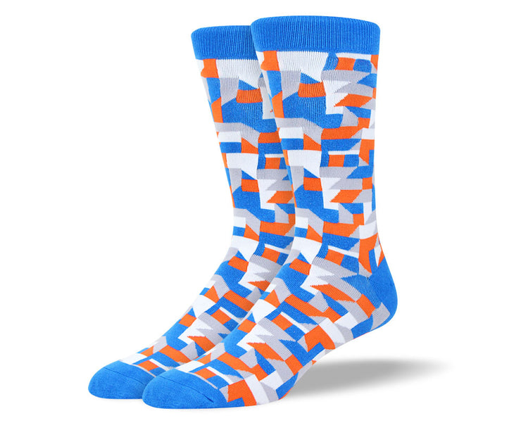 Men's Fun Blue Art Socks
