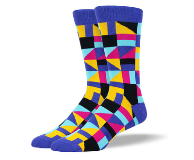 Men's Novelty Blue Bold Socks