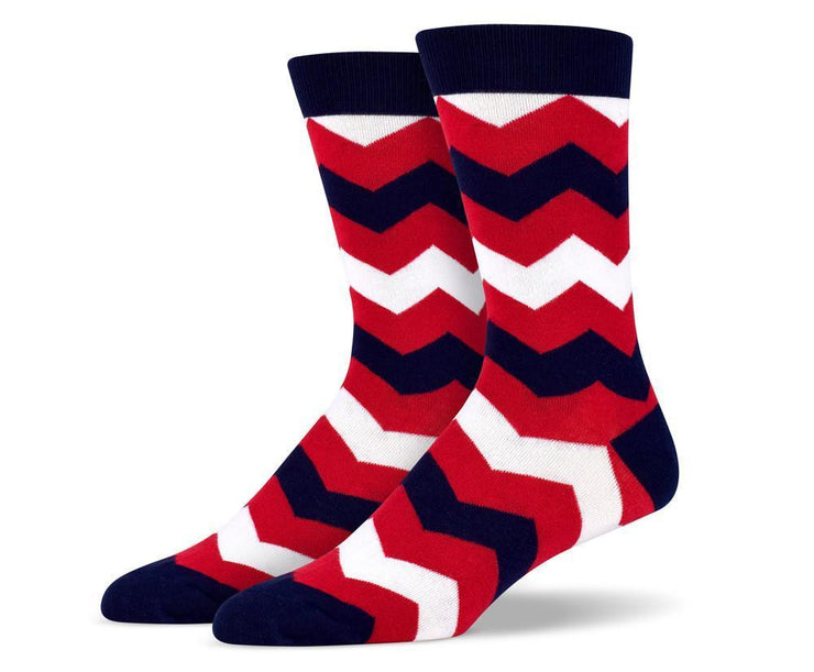Mens Zig Zag Socks