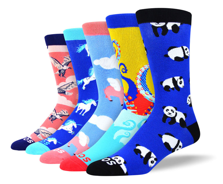 Men's Funny Animal Sock Bundle
