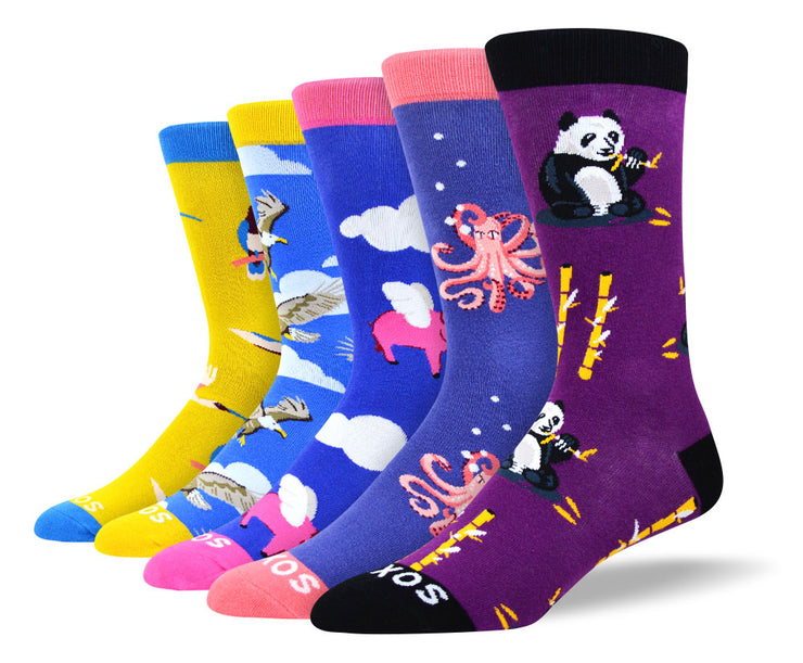 Men's Crazy Animal Sock Bundle