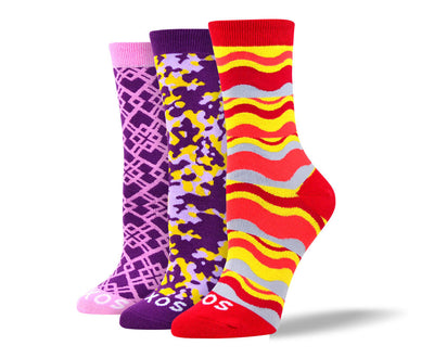 Women's Crazy Fun Sock Bundle - 3 Pair