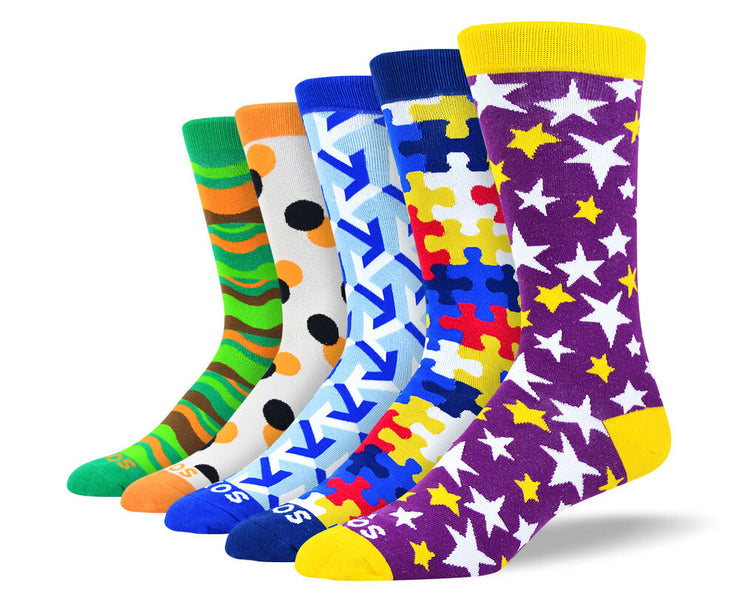 Men's Cool Pattern Socks Bundle