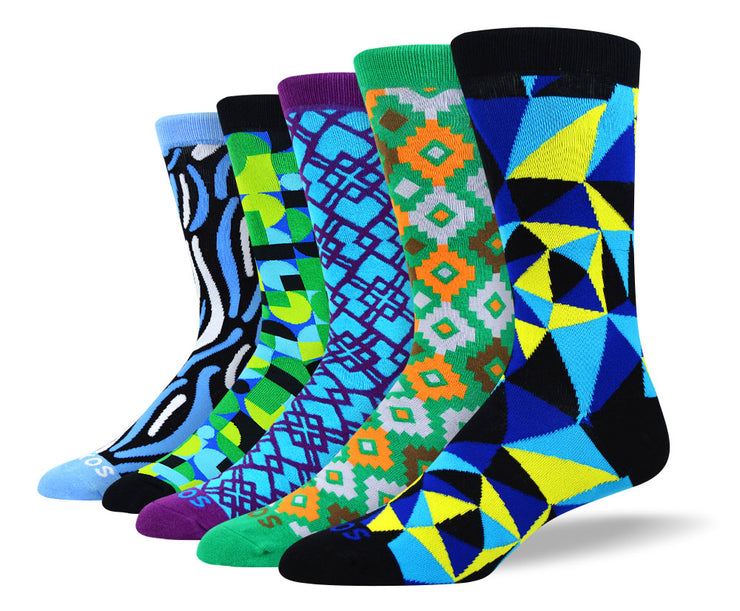 Men's Cool Pattern Sock Bundle
