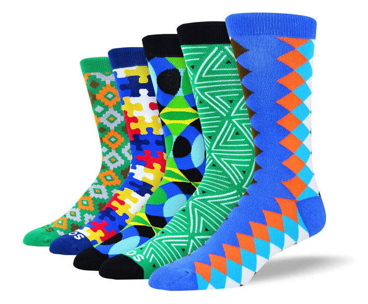 Men's Funny Colorful Sock Bundle