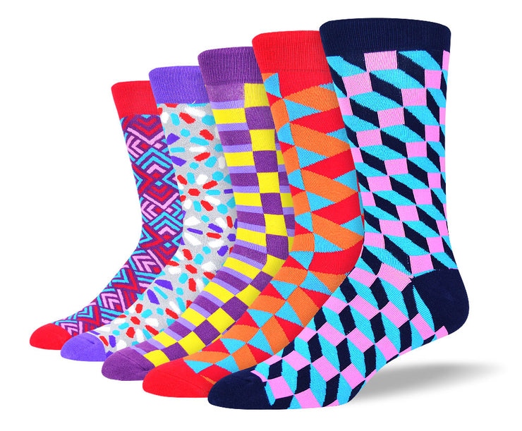 Men's Funny Colorful Socks Bundle