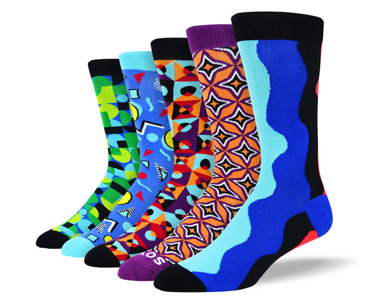 Men's Unique Pattern Socks Bundle