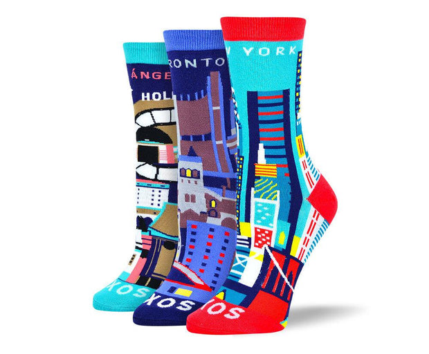 Women's Colorful City Sock Bundle