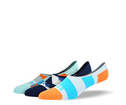 Men's Crazy No Show Socks Bundle - 3 Pair