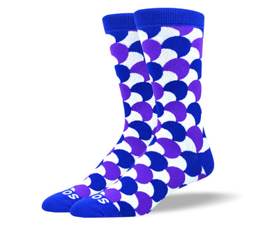 Men's Fun Purple Moon Dress Socks