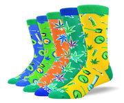 Men's Crazy Weed Sock Bundle - 5 Pair